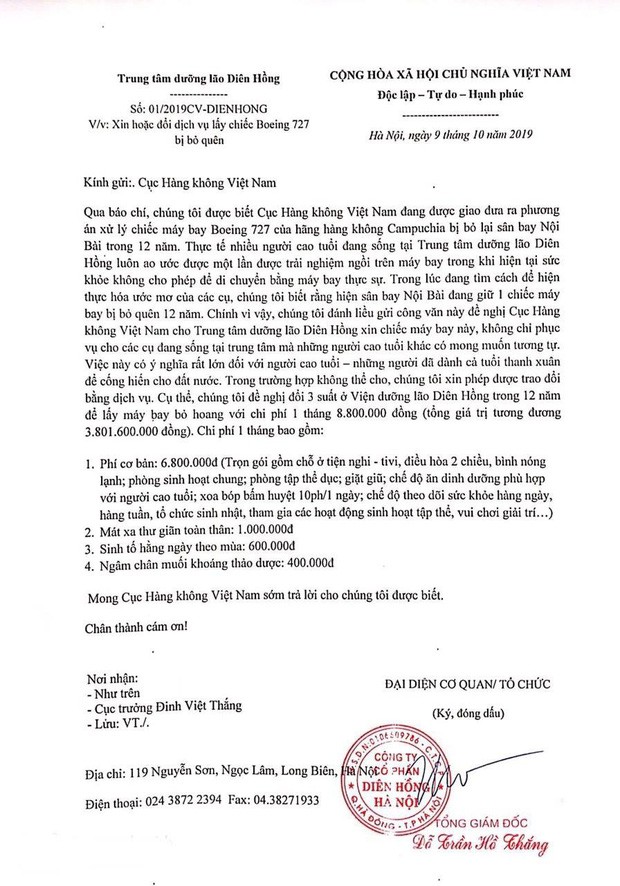 Một trung tâm dưỡng lão ở Hà Nội liều xin Cục Hàng không chiếc máy bay bị bỏ quên 12 năm để hiện thực hoá ước mơ cho các cụ - Ảnh 1.
