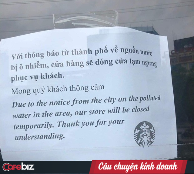 Starbucks đóng 8/18 cửa hàng tại Hà Nội vì lo nguồn nước không an toàn, chưa thể hẹn ngày mở lại - Ảnh 1.