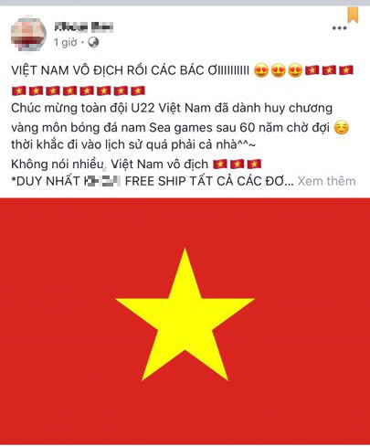 Hàng quán đua nhau giảm giá ăn mừng đội tuyển bóng đá Việt Nam giành huy chương vàng SEA Games - Ảnh 4.