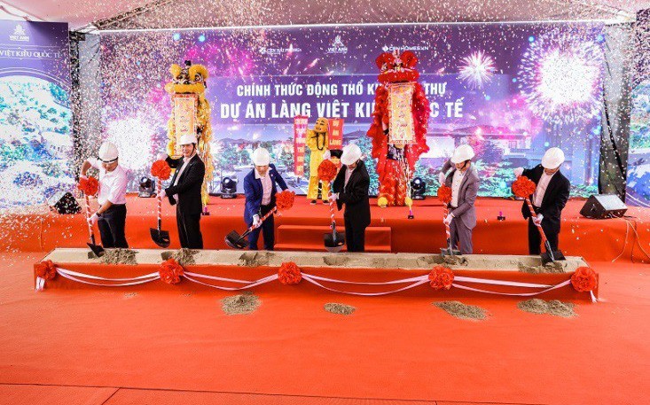 Lễ động thổ khu biệt thự Làng Việt Kiều Quốc Tế Hải Phòng tháng 4/2019