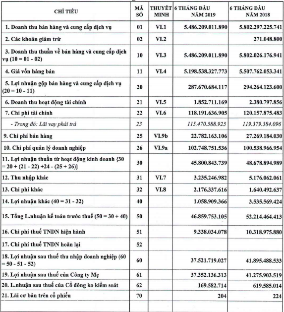 Gang thép Thái Nguyên (TIS): Lợi nhuận nửa đầu năm đạt 37 tỷ đồng, nợ gấp hơn 4 lần vốn chủ - Ảnh 1.