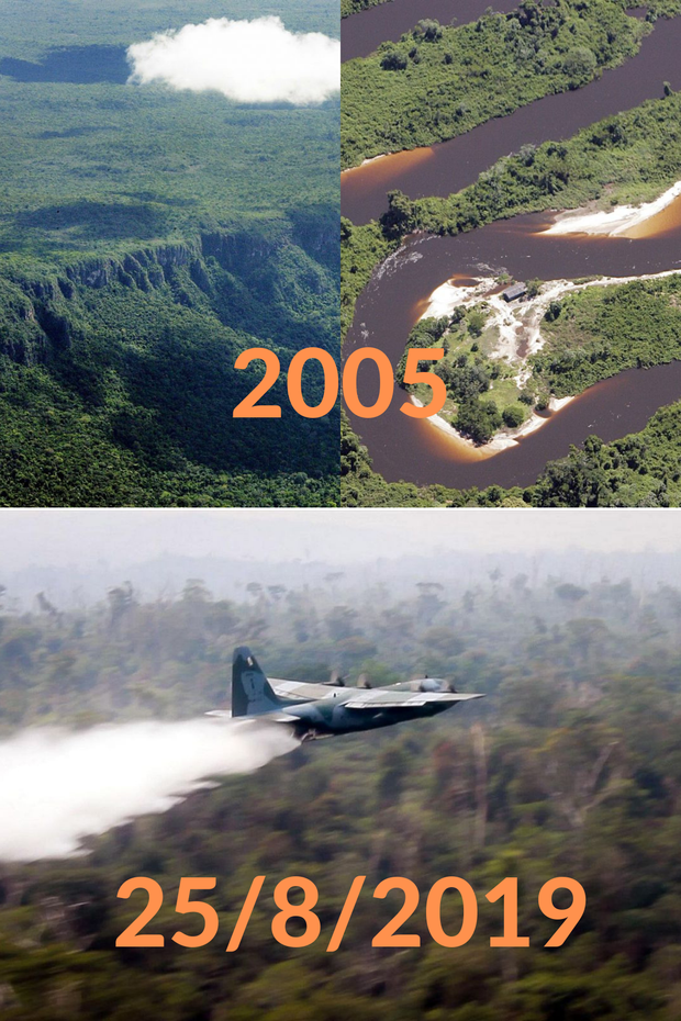 Loạt ảnh Amazon trước và sau đại nạn cháy rừng 2019: Lá phổi xanh ngày nào đã mang đầy bệnh tật do con người đầu độc - Ảnh 3.
