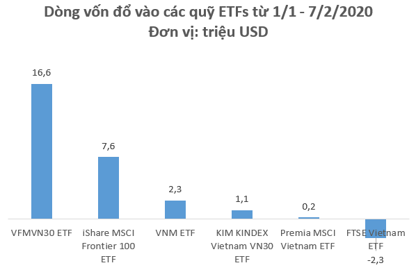 Hàng chục triệu USD đổ vào chứng khoán Việt Nam thông qua các quỹ ETFs trong những ngày đầu năm - Ảnh 1.