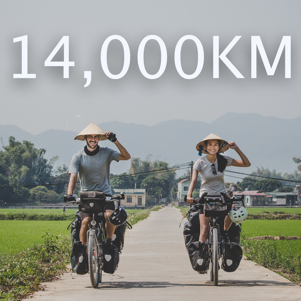 Cặp chồng Tây vợ Việt đi 16.000km từ Pháp về Việt Nam bằng xe đạp: Hy vọng chúng tôi có thể truyền cảm hứng cho những ai muốn theo đuổi giấc mơ của mình - Ảnh 1.