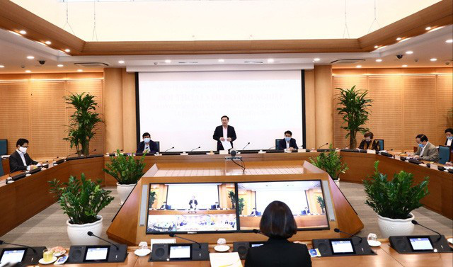 Hội nghị diên hồng Bí thư Thành ủy Hà Nội với cộng đồng công ty Thủ đô trước bối cảnh dịch Covid -19 - Ảnh 2.