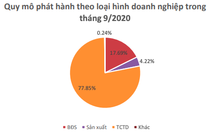 Trái phiếu doanh nghiệp hạ nhiệt đáng kể trước Nghị định 81: Giá trị phát hành tháng 9/2020 giảm đến 75% xuống còn 10.905 tỷ đồng - Ảnh 3.