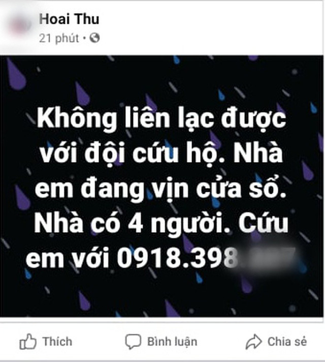  Nhiều người dân Quảng Trị đồng loạt lên mạng kêu cứu khi lũ bất ngờ lên nhanh trong đêm  - Ảnh 7.