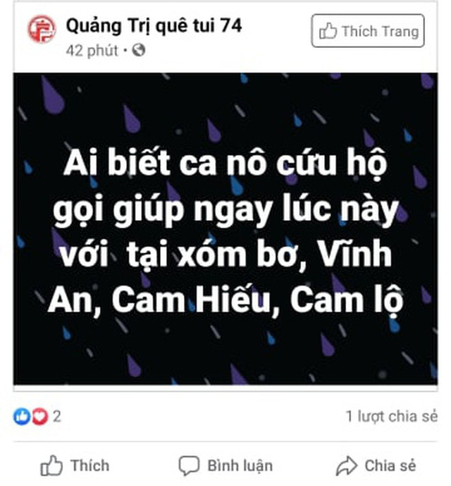  Nhiều người dân Quảng Trị đồng loạt lên mạng kêu cứu khi lũ bất ngờ lên nhanh trong đêm  - Ảnh 8.