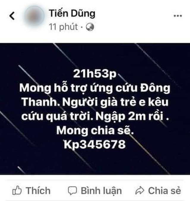  Nhiều người dân Quảng Trị đồng loạt lên mạng kêu cứu khi lũ bất ngờ lên nhanh trong đêm  - Ảnh 10.