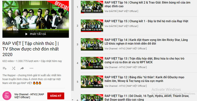 Rap Việt Lập Kỷ Lục 1,12 Triệu Người Xem Trực Tuyến: Gấp 5 Lần Thành Tích  Của Độ Mixi, Mang Về Cả Chục Tỷ Đồng Từ Youtube