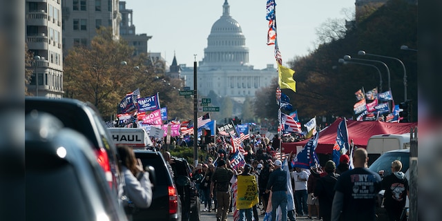 Hàng chục nghìn người biểu tình đổ về Washington, D.C., hô hào thêm 4 năm cho Tổng thống Trump - Ảnh 2.