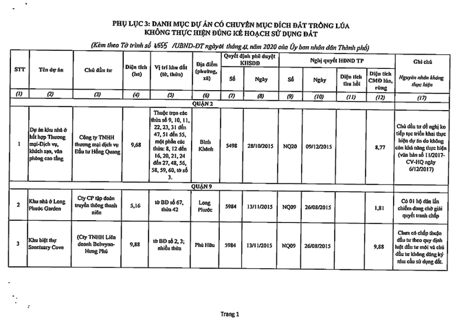 Chi tiết 61 dự án ôm đất bỏ hoang bị khai tử ở TPHCM - Ảnh 14.