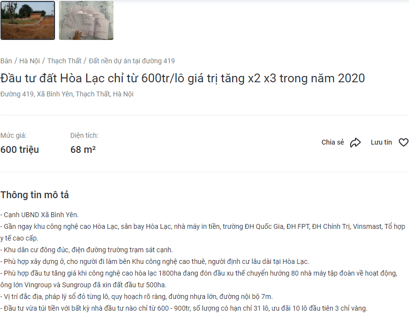 Hà Nội: Không còn siêu dự án, nhà đất Thạch Thất, Hòa Lạc gãy sóng...môi giới, đầu cơ tăng tốc đẩy giá, tạo sốt ảo cuối năm để thoát hàng - Ảnh 5.