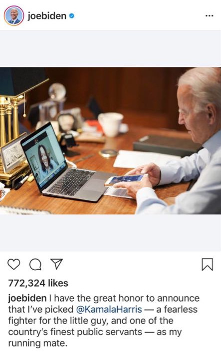  Bức ảnh ông Biden gọi điện được gần 800.000 lượt thích: Mọi người chỉ chú ý một thứ trên bàn - Ảnh 1.