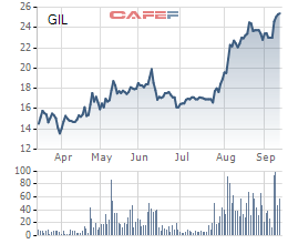 Gilimex (GIL): Cổ phiếu tăng tốt, thông qua kế hoạch huy động 50-100 tỷ trái phiếu riêng lẻ - Ảnh 1.