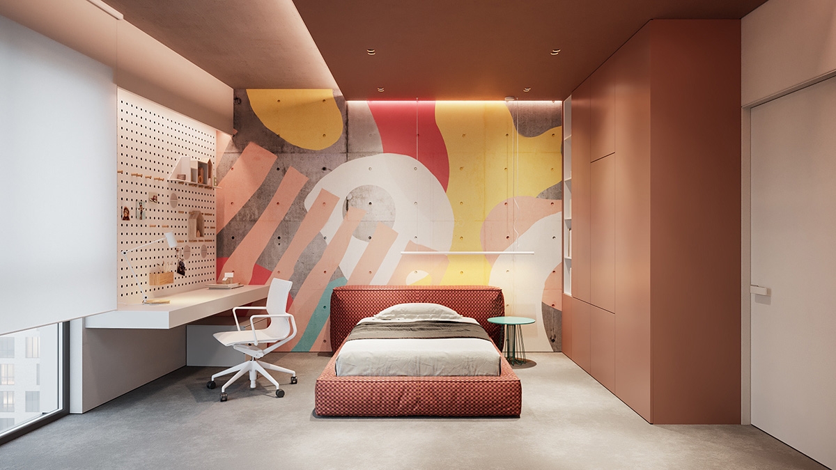 Những không gian phòng ngủ trẻ em rực rỡ sắc màu - Ảnh 2.