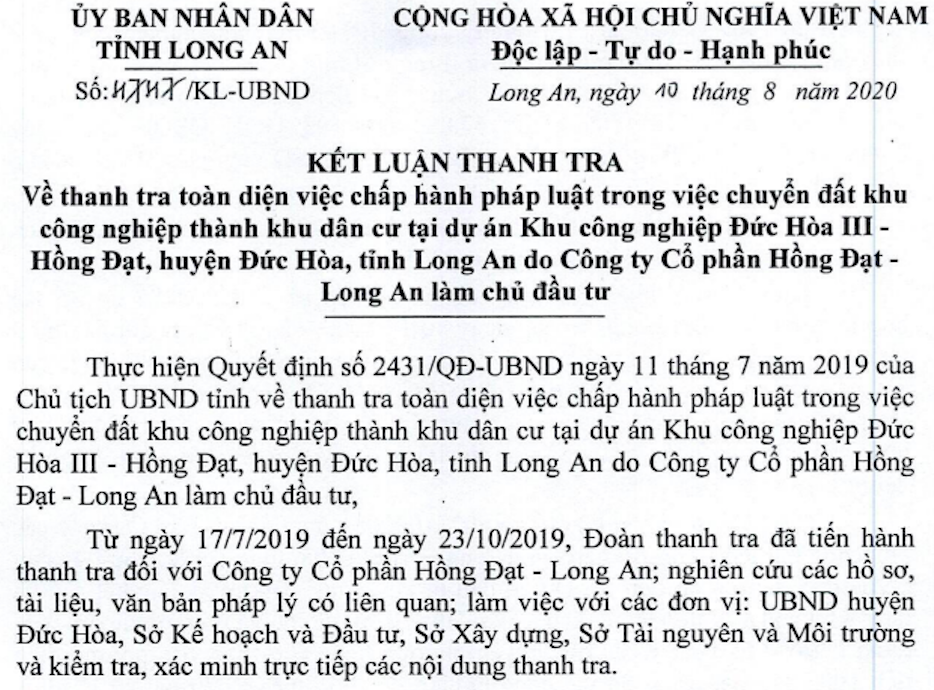 Long An: 2.500 lô đất được bán khi chưa đủ điều kiện - Ảnh 1.