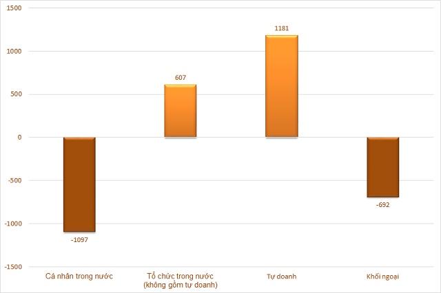 Cá nhân trong nước chấm dứt chuỗi 6 tuần mua ròng liên tiếp, tổ chức đẩy mạnh gom hàng - Ảnh 1.