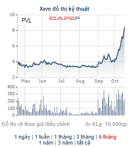 PVL tăng gấp đôi từ đầu tháng 10, một cổ đông lớn đăng ký bán 8 triệu cổ phiếu - Ảnh 1.