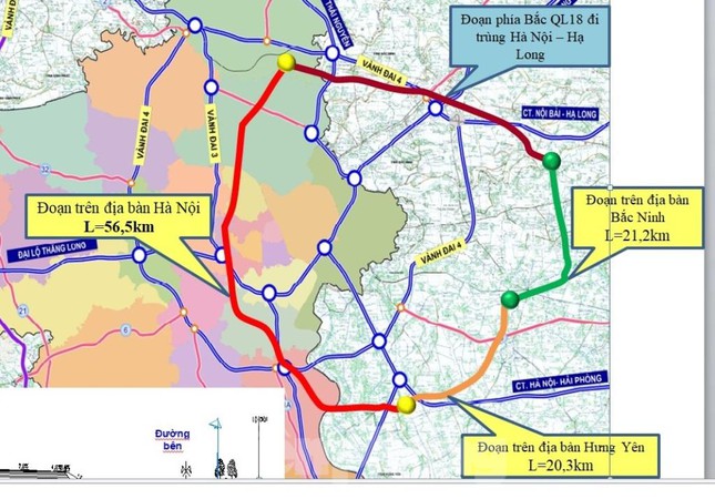 Hà Nội, Bắc Ninh, Hưng Yên được phân vai làm đường Vành đai 4 thế nào? - Ảnh 2.