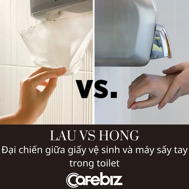 Dùng giấy vệ sinh hay máy sấy tay sau khi đi WC thì sạch hơn? Câu hỏi tạo nên cuộc đối đầu không hồi kết của 2 ngành sản xuất - Ảnh 1.