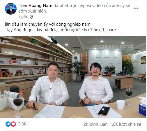 Chủ tịch Hoàng Nam Tiến lần đầu tiên livestream bán hàng “hút khách”, chốt đơn liên tục - Ảnh 1. Chủ tịch Hoàng Nam Tiến lần đầu tiên livestream bán hàng “hút khách”, chốt đơn liên tục - Ảnh 1.