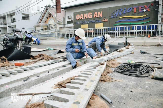 Công trình giao thông đầu tiên hoàn thành sau giãn cách xã hội ở Sài Gòn: Nhánh đầu tiên của cầu Bưng, trị giá hơn 500 tỉ đồng - Ảnh 15.