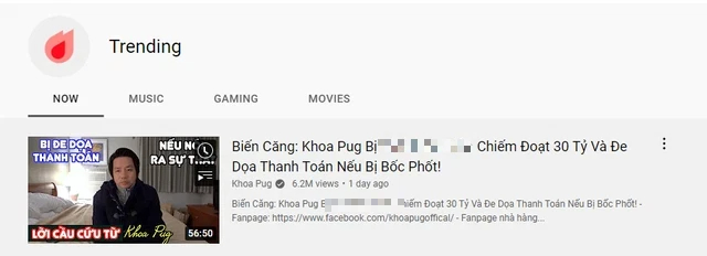 Khoa Pug đang chiếm vị trí TOP 1 Trending Google tại Việt Nam: Nhân vật này là ai mà đăng clip “tố bạn mới quen lừa 30 tỷ” sau 2 ngày đã đạt 6 triệu v