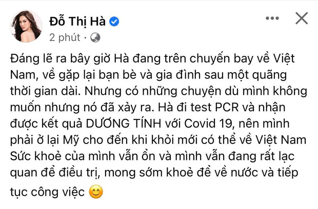 NÓNG: Đỗ Hà nhiễm Covid-19, huỷ chuyến bay về Việt Nam để điều trị ở Mỹ! - Ảnh 1.