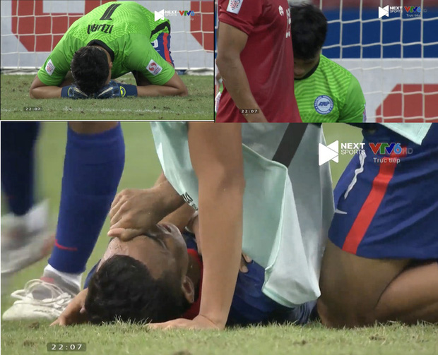 Cầu thủ Singapore gục đầu, bật khóc sau trận đấu quả cảm 8 đấu 11 cầu thủ Indonesia - Ảnh 1.