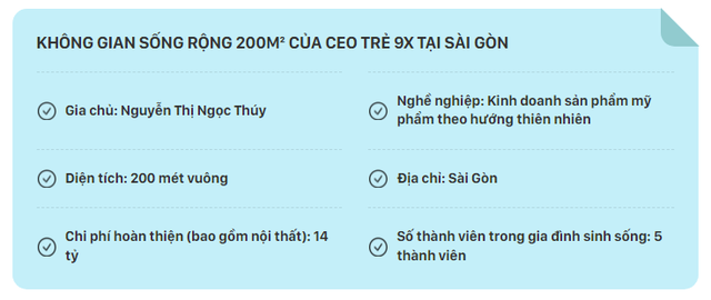 Ngắm không gian sống rộng 200m² của CEO trẻ 9x tại Sài Gòn, full nội thất giá trị khủng tới 14 tỷ - Ảnh 1.