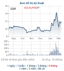 Thư ký HĐQT của SAM Holdings đăng ký bán 10 triệu cổ phiếu SAM - Ảnh 1.