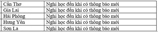 CẬP NHẬT: 7 tỉnh thành tiếp tục cho học sinh nghỉ đến hết tháng 2 - Ảnh 3.