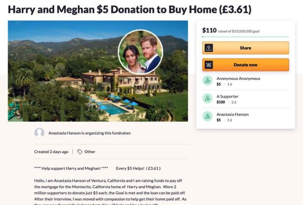 True story like a joke: Americans donate to help Meghan and her husband buy a house after complaining about being cut off financially, is Harry really that poor? - Photo 1.