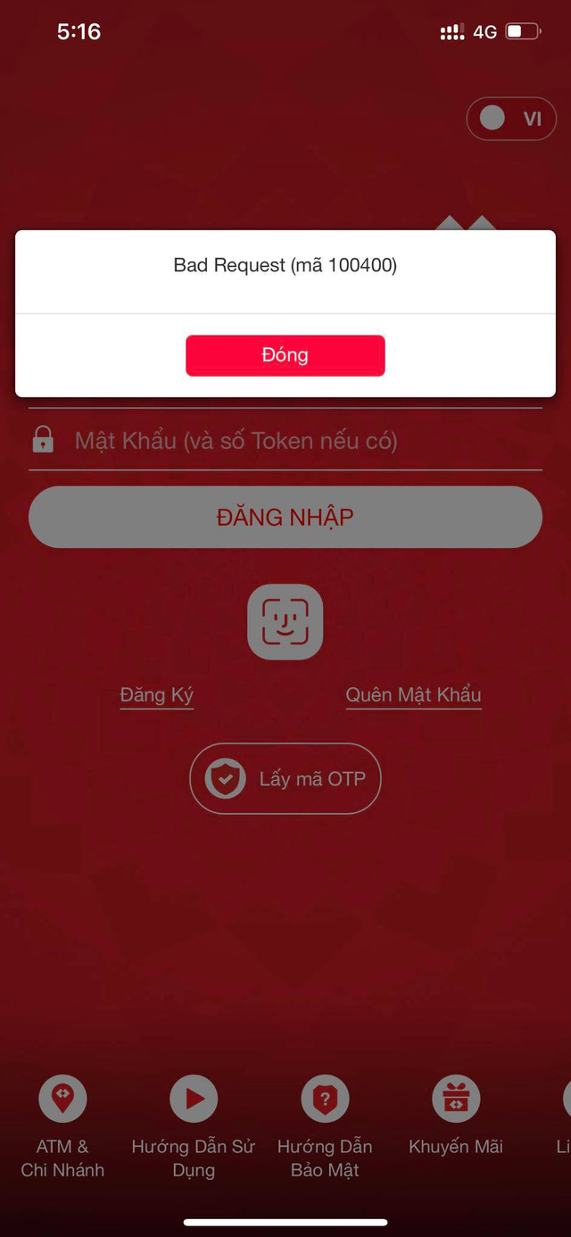 Techcombank lại gặp lỗi không thể truy cập, vẫn là Bad Request 100400 đầy ám ảnh của những ngày cận Tết - Ảnh 1. Techcombank lại gặp lỗi không thể truy cập, vẫn là Bad Request 100400 đầy ám ảnh của những ngày cận Tết - Ảnh 1.