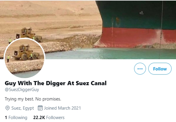 Tàu kẹt trên kênh Suez thành chủ đề chế ảnh trên mạng xã hội - Ảnh 2.