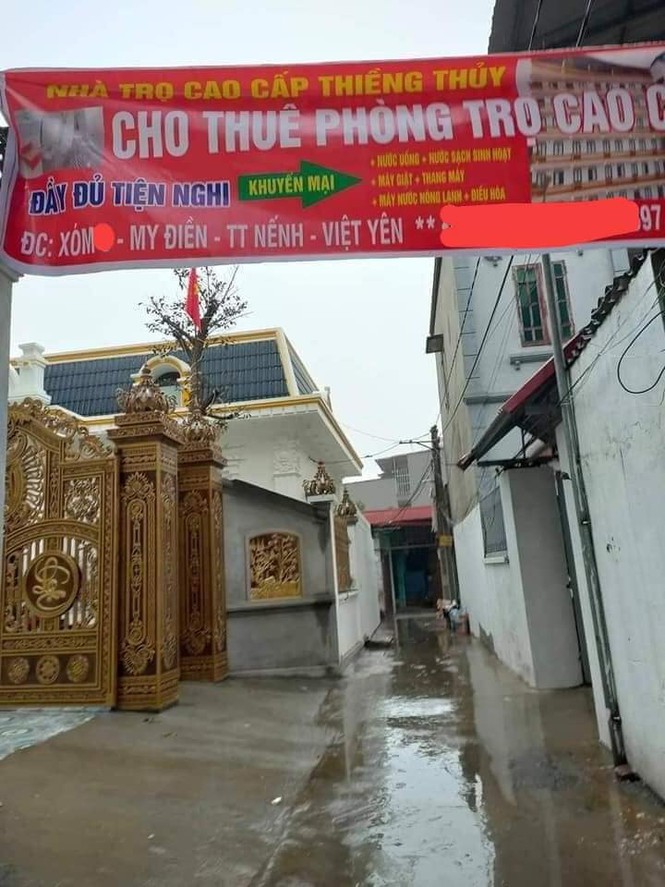 Xuất hiện khu trọ “đỉnh của chóp” tại Bắc Giang: Cổng dát vàng, thang máy, điều hoà đầy đủ - Ảnh 3.