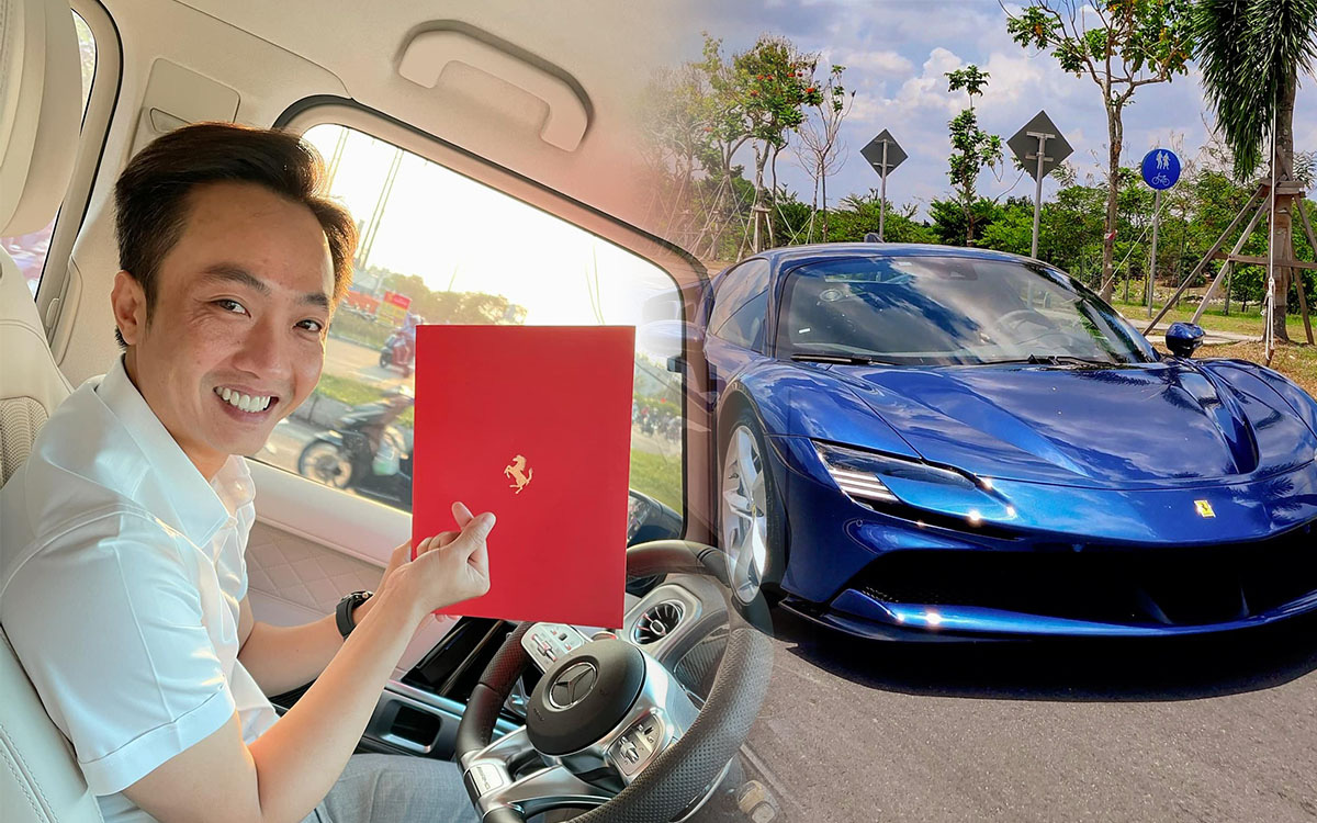 Doanh nhân Cường Đôla vừa "rước" thêm Ferrari SF90 Stradale chính hãng về Việt Nam: Màu ngoại thất cực khác biệt