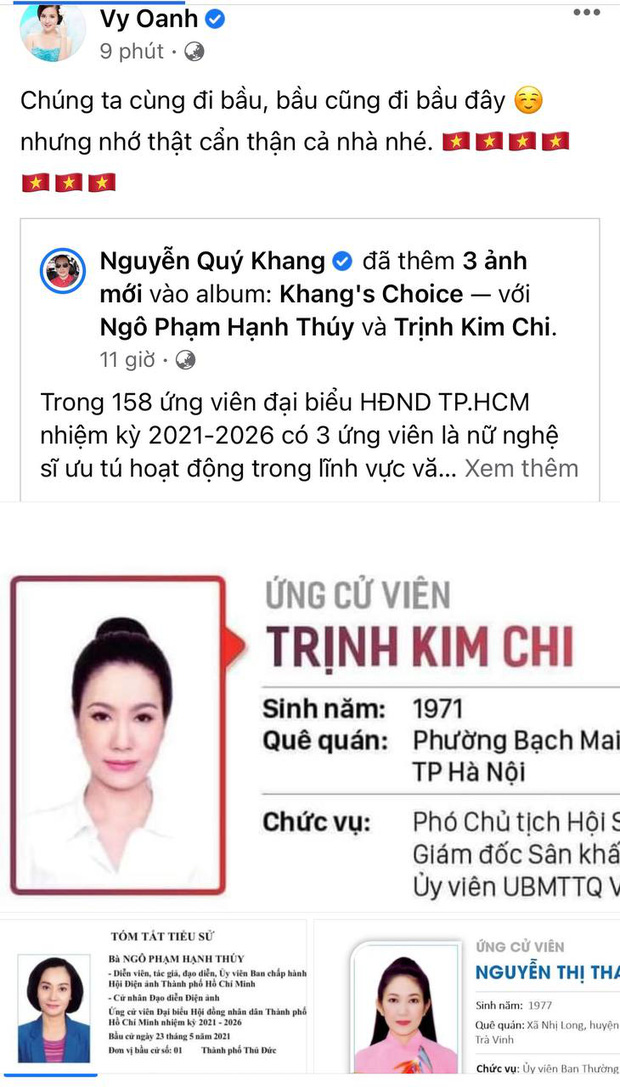 Sao Việt nô nức đi bầu cử: Tiểu Vy, Huyền My dậy sớm cùng dàn hậu bỏ phiếu, Khánh Vân từ Mỹ cũng hào hứng hưởng ứng - Ảnh 13.