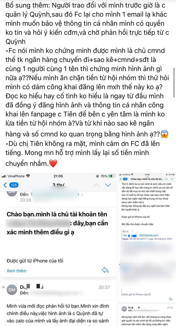  Khán giả chuyển nhầm 30 triệu đồng đáp trả 4 điều với ekip Thuỷ Tiên: Làm rõ chi tiết giấy tờ cá nhân và bị netizen nói ăn chặn tiền? - Ảnh 2.