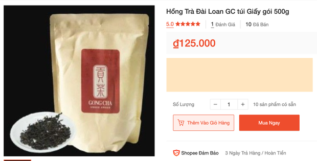 Ma trận nguyên liệu trà sữa Gong Cha giả trên Shopee, giá siêu rẻ với lời rao bán 1 lời 10 - Ảnh 3.