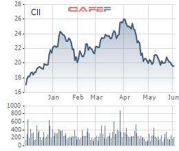 Cổ phiếu CII giảm sâu, quỹ Dragon Capital tiếp tục thoái vốn - Ảnh 1.