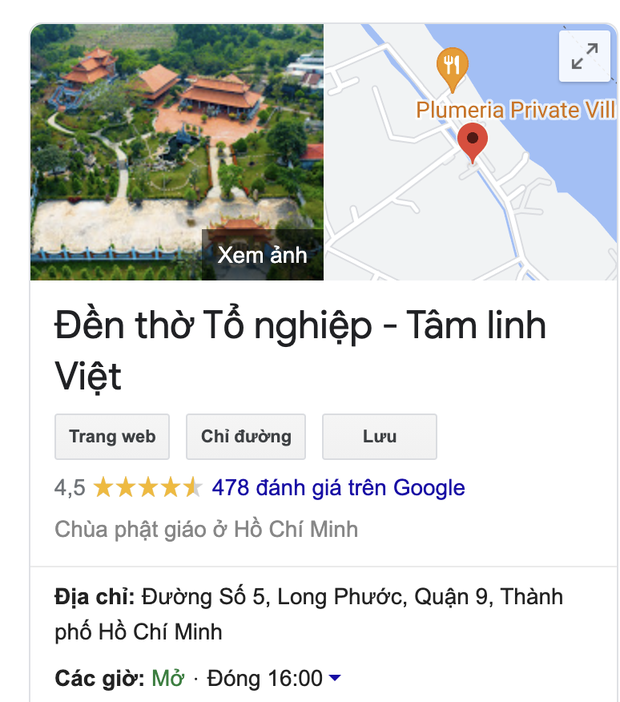 Đền thờ Tổ nghiệp của NS Hoài Linh trên ứng dụng Google Maps bị đổi tên thành Trung tâm từ thiện 14 tỷ? - Ảnh 4.