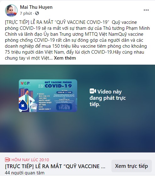 Từ hoa hậu đến MC, ai cũng dành trọn tối thứ 7 để theo dõi sự kiện ra mắt Quỹ vaccine phòng COVID-19: Chung tay đẩy lùi dịch bệnh - Ảnh 3.