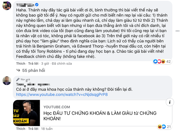 Dạy đầu tư chứng khoán nhưng đoán toàn sai, thầy giáo sở hữu kênh YouTube gần 600.000 sub vướng tranh cãi: Người nói đã giàu thì không đi dạy làm giàu, người khen thuận mua vừa bán - Ảnh 2.