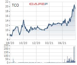 Giá cổ phiếu tăng gấp đôi trong vòng 5 tháng, TCO đưa toàn bộ gần 2 triệu cổ phiếu quỹ ra bán - Ảnh 1.