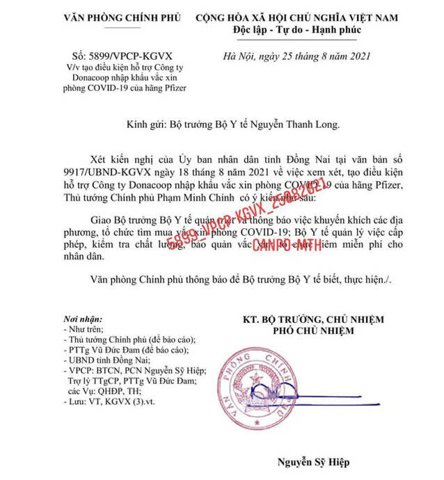 Doanh nghiệp mua 15 triệu liều vắc xin COVID-19 của Pfizer - Ảnh 1. Doanh nghiệp mua 15 triệu liều vắc xin COVID-19 của Pfizer - Ảnh 1.