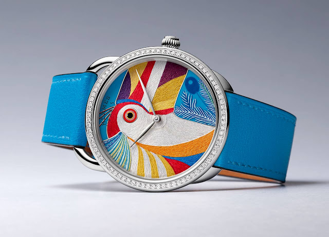 Cách Hermès tạo ra mặt số thêu đỉnh cao trên đồng hồ Toucan bản giới hạn - Ảnh 1.