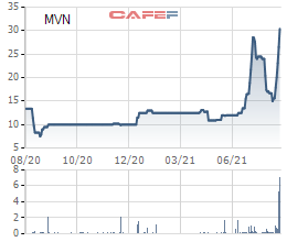 Cổ phiếu tăng trần liên tiếp, vốn hóa Vinalines (MVN) lên gần 2 tỷ USD - Ảnh 1.