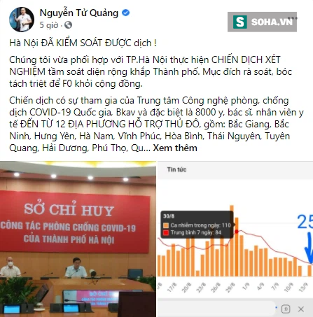 CEO Nguyễn Tử Quảng thông báo tin vui, bày cách giúp Hà Nội quét các F0 còn lại - Ảnh 2.